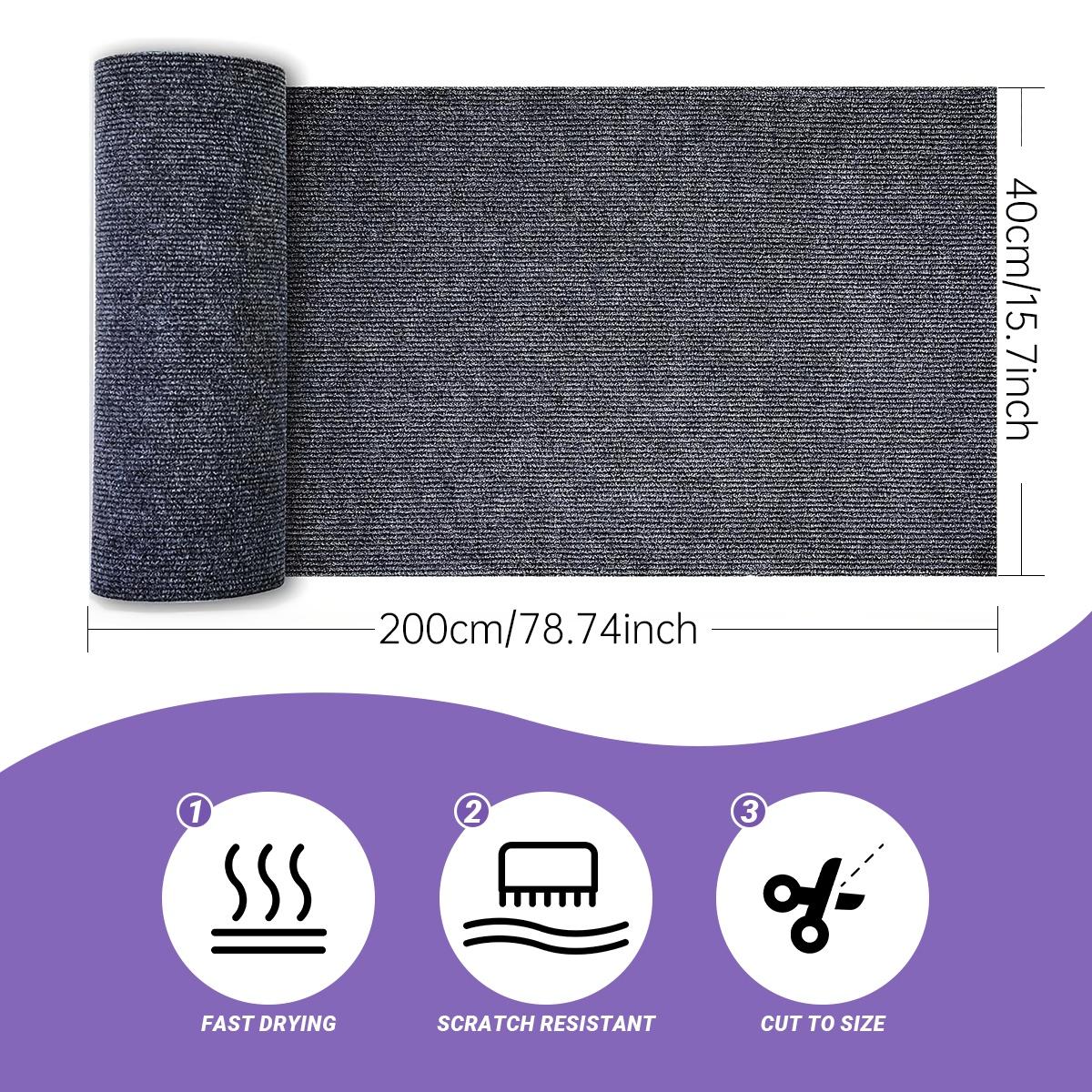 

Одна самоклеящаяся когтеточка, прочный сизалевый протектор для мебели, настраиваемая когтеточка для защиты диванов, соф 40.01*200.0cm темно серый