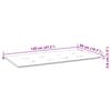 vidaXL Garden Bench with Cushion 120 Cm Solid Acacia Wood