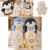 Cute Penguin Cub Plush Toy Fluffy Stuffed Animal For Valentine's Day Gift Best Friend Gift And Sister