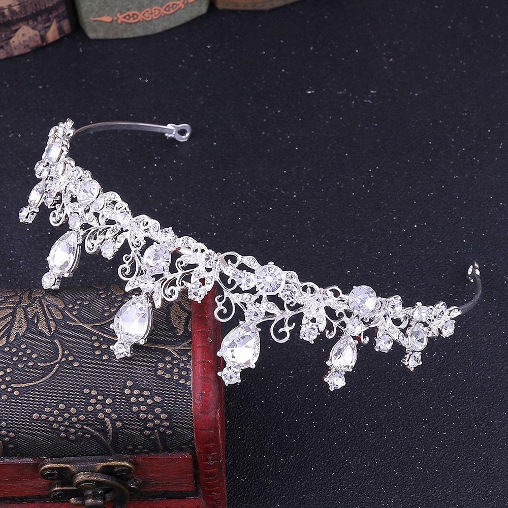 Baroque Rhinestone Headband Korean Style Bridal Headwear Bridal Crown Women Tiara Wedding Jewelry