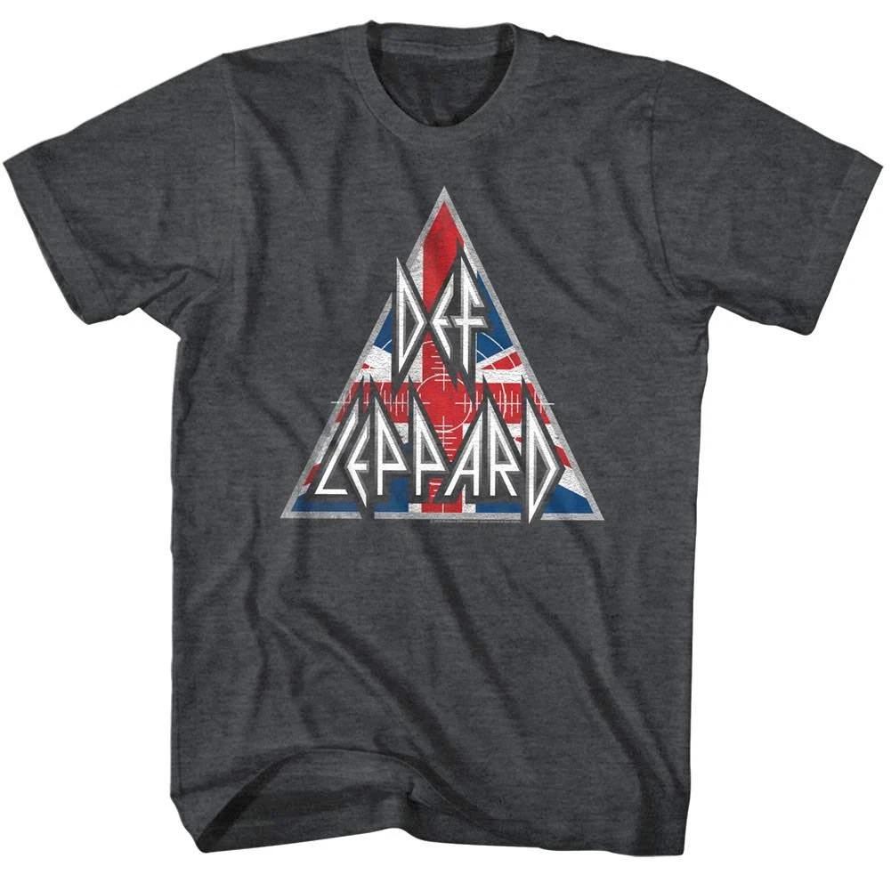 Def Leppard Union Jack Logo Men s T Shirt 2XL