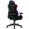 Chaise Gaming HUZARO Ranger 6.0 RGB Mesh - Noir - Ergonomique - Hauteur Réglable - Support Lombaire Inclinable