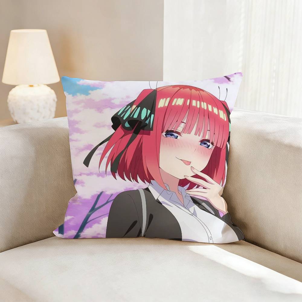 N-Nino N-Nakano Anime Pillow Case Pattern Printed Pillowcase For Living Room Sofa Cushion Cover