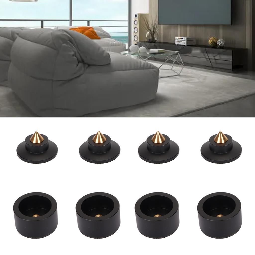 4pcs Speaker Isolation Feet Professional Shock Absorption HiFi Speaker Isolation Spikes for Turntable Amplifier CD Player HIFI Speaker