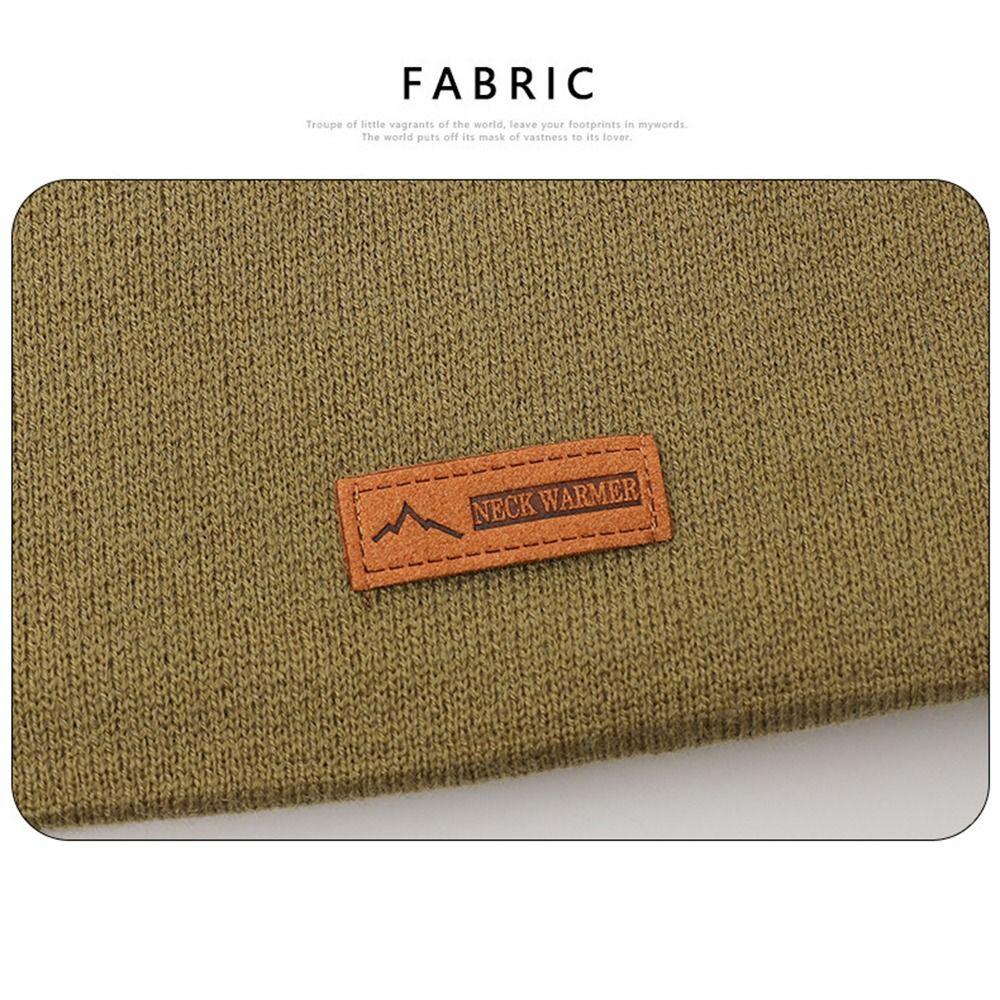 Cold-proof Neck Warmer Soft Face Cover Versatile Scarves  for Women Men