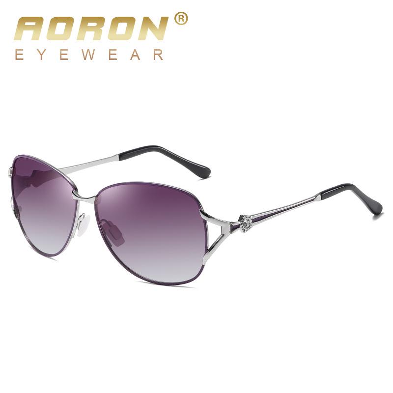 aoron More Than 100 Colors Polarized Sunglasses for Men Women Fashion Design Metal Frame Outdoor UV400 Anti Glare Driving Glasses