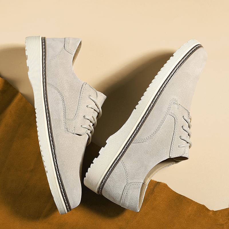 New Casual Men Shoes Design Handmade Sneakers Man Board Shoes Men Casual Wear-resistant Breathable Round Head  Board Shoes