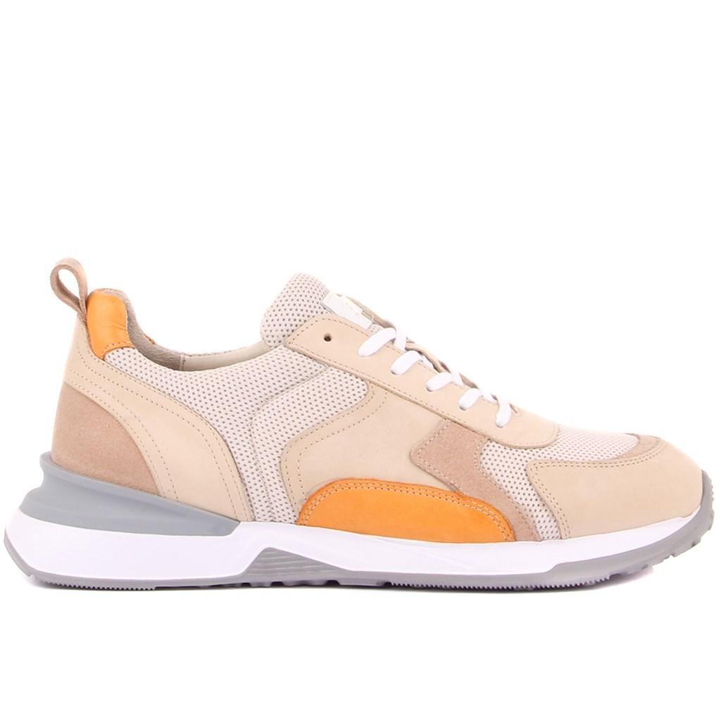 

Sail Lakers - Бежевые, кремовые, замшевые, оранжевые кожаные мужские повседневные туфли на шнуровке 40 кремовый