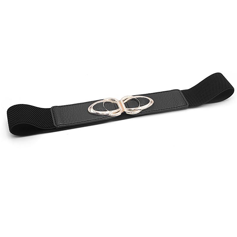 Canvas Elegant Fashion Waist Belt With Alloy Buckle For Women Office Casual