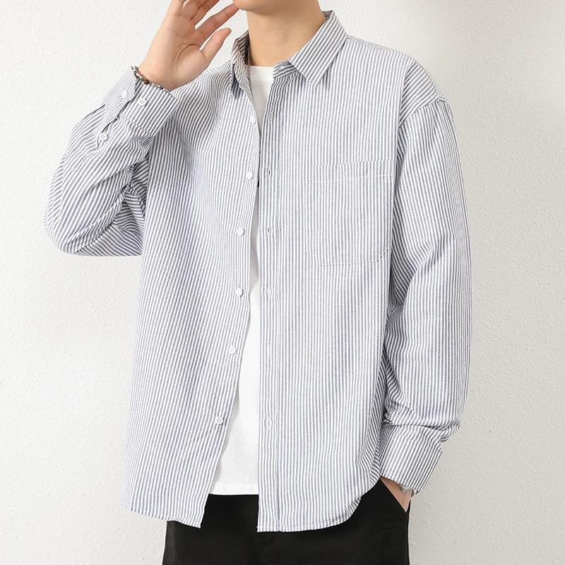 Cozy Up Cămașă pentru bărbați cu nasturi în jos Cămașă casual de afaceri cu imprimeu elastic fără riduri