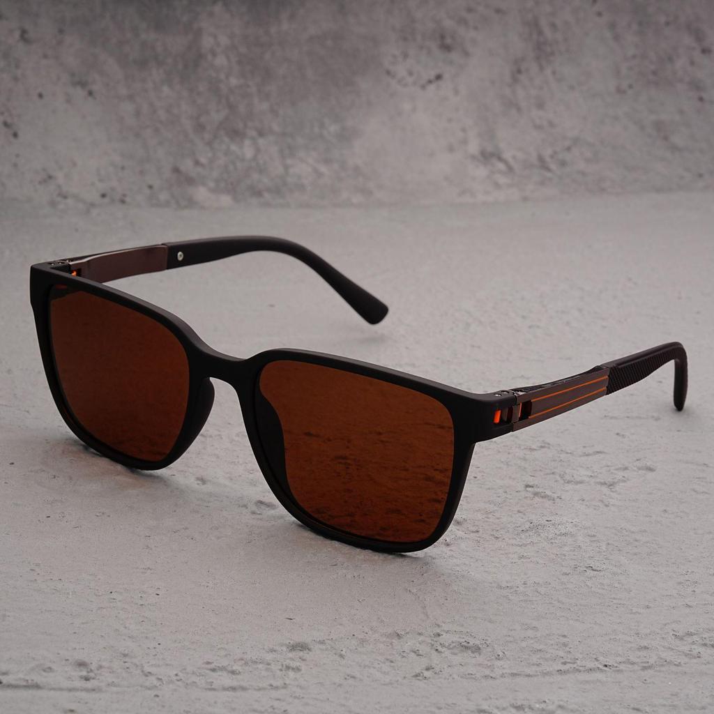 25 New Men's European-American Polarized Square Sunglasses for Travel, Driving & Outdoor Sports