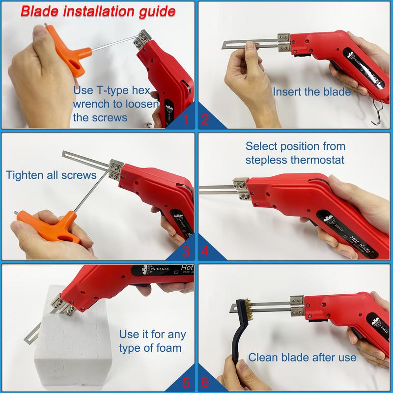 Electric Foam Cutter Hot Knife Tools Adjust Temperature Styrofoam Cutting Machine Hot Knife Non-Woven Fabric Rope Cutter Knife