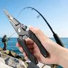 Aluminum Alloy Self-Locking Lure Fishing Pliers Saltwater Freshwater Fishing Hook Remover Braid Line Cutter Split Ring Opener