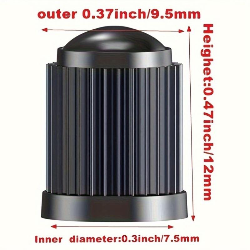 10pcs/20pcs Plastic Valve Caps, Universal Tire Valve Caps Made of Durable PE Material, Black - Perfect for Cars, Suvs, Bicycles, Trucks