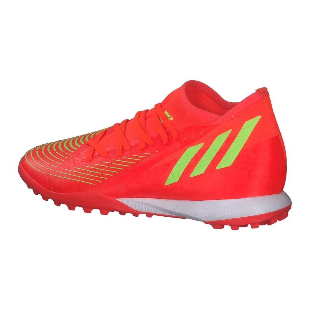 Adidas Predator TF Futsal Shoes for Turf Solar Solar Black Size Cm Edge.3 (LKX06), Red/Team Green/Core (GV8536), 24.5