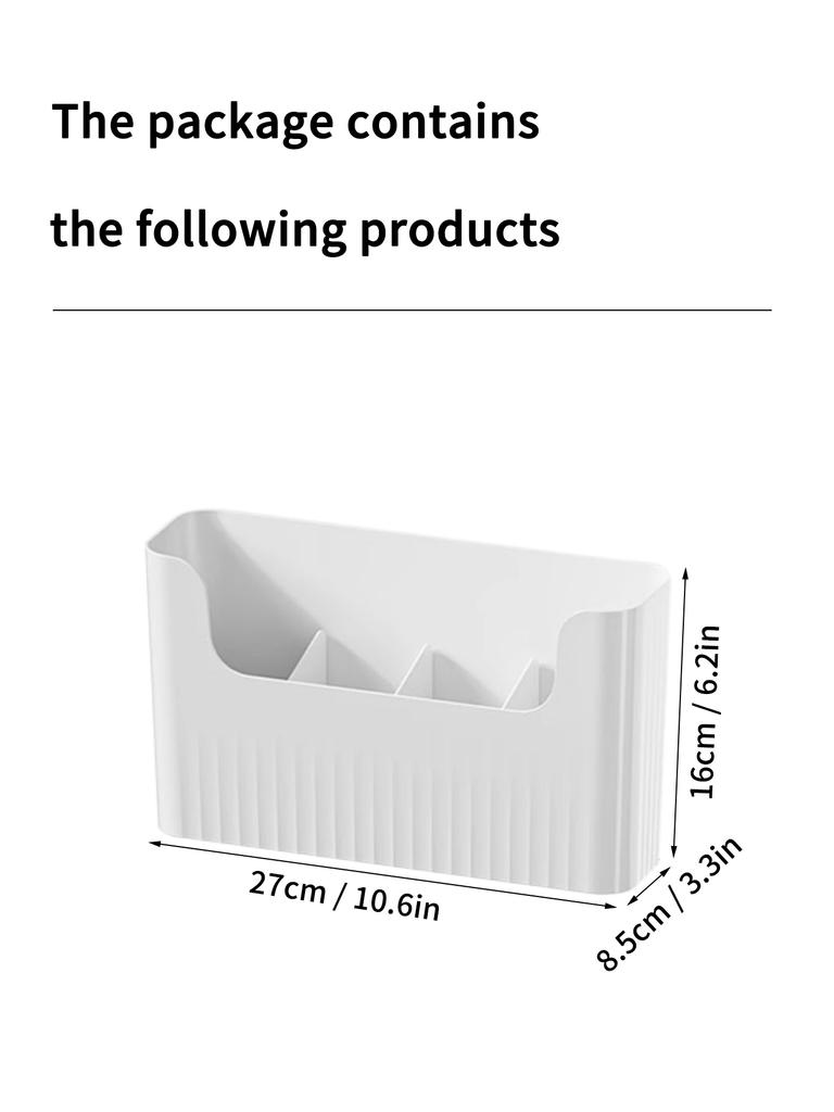 WORTHBUY Plastic Bag Storage Box Multifunctional Trash Bag Container Garbage Bag Holder Kitchen Cabinet Storage Organizer