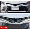 ABS Car Front Bumper Decoration Cover Auto  Trim Strips Grill Stickers For Toyota Camry LE XLE 2018   Accessories
