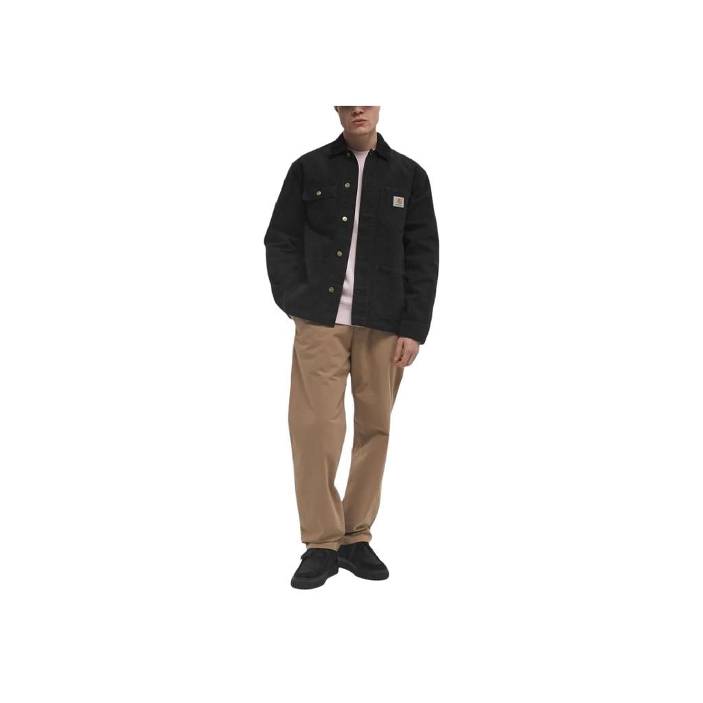 Carhartt WIP Square Label Button Front Pocket Long Sleeve Jacket Men Jackets I034787-00E-4O