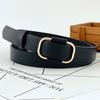 Girl Leather Belt Minimalist Decorative No Hole Adjustment Design Modern Elegant