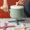 Foldable Trivet Mat Non Slip Collapsible Cross Design Trivets TPR Heat Resistant Hot Pot Pans Holder for Kitchen Dark