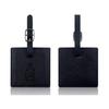 Suitcase Square Label PU Leather Labels School Bag Name Card for Trip Security