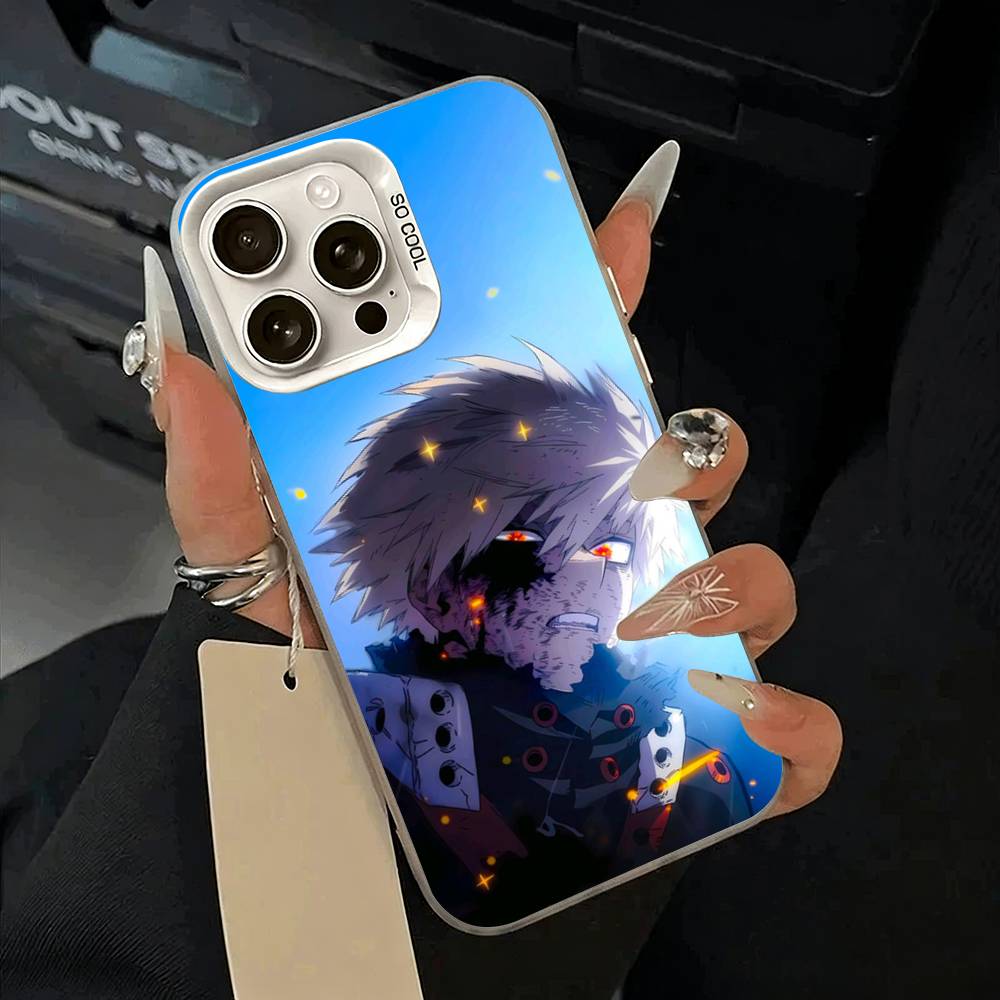 M-H-A-My Hero Academia Phone Case For IPhone 17 Air 16 15 14 13 12 11 Pro Max White Sliver Hard Cover