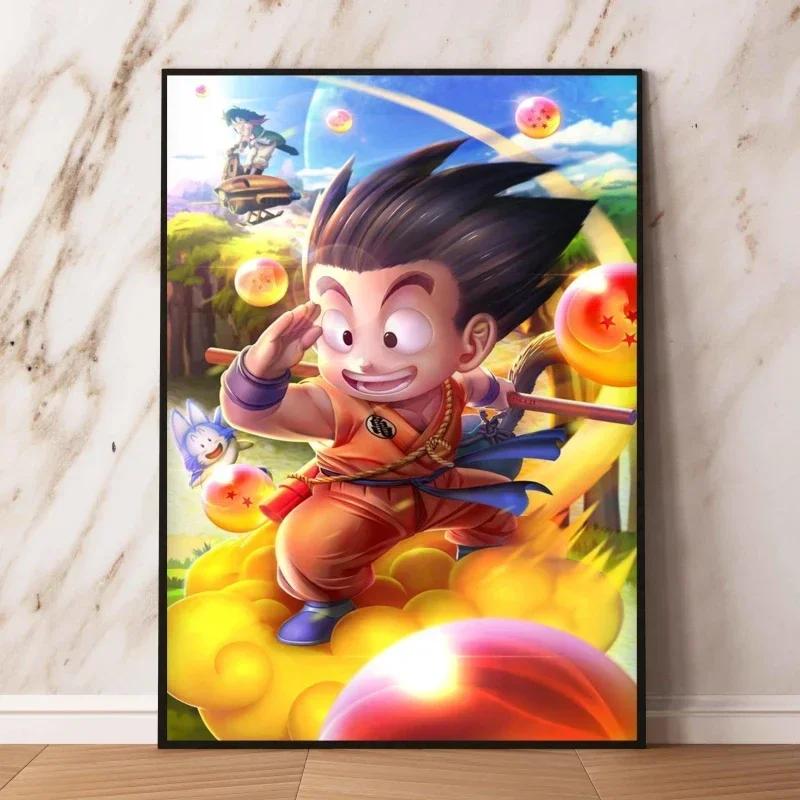 Anime Canvas Painting Print Picture Goku Vegeta Hd Poster Children's Bedroom Decoration Wall Art Home Prints Gifts
