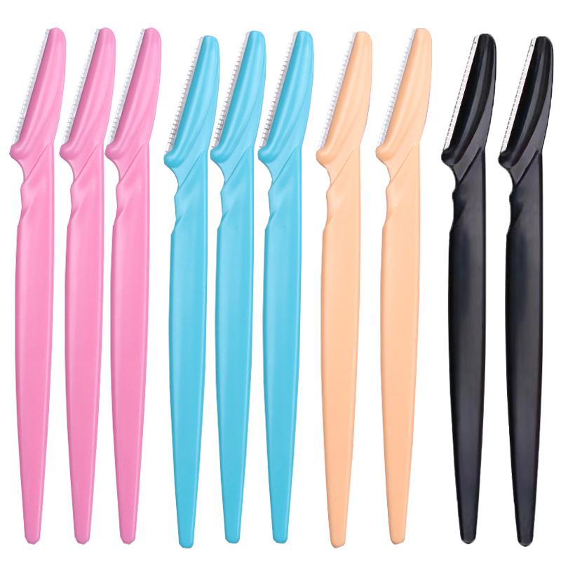 10PCS Eyebrow Razors for Women Multipurpose Face Razors Trimming and Shaping Smooths Away Peach Fuzz Face Trimmer Hair Removal