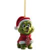 Grinch Stole Christ Green Puppy Pattern Acrylic Pendant Christmas Decor Prop For Holiday Vehicle Decor