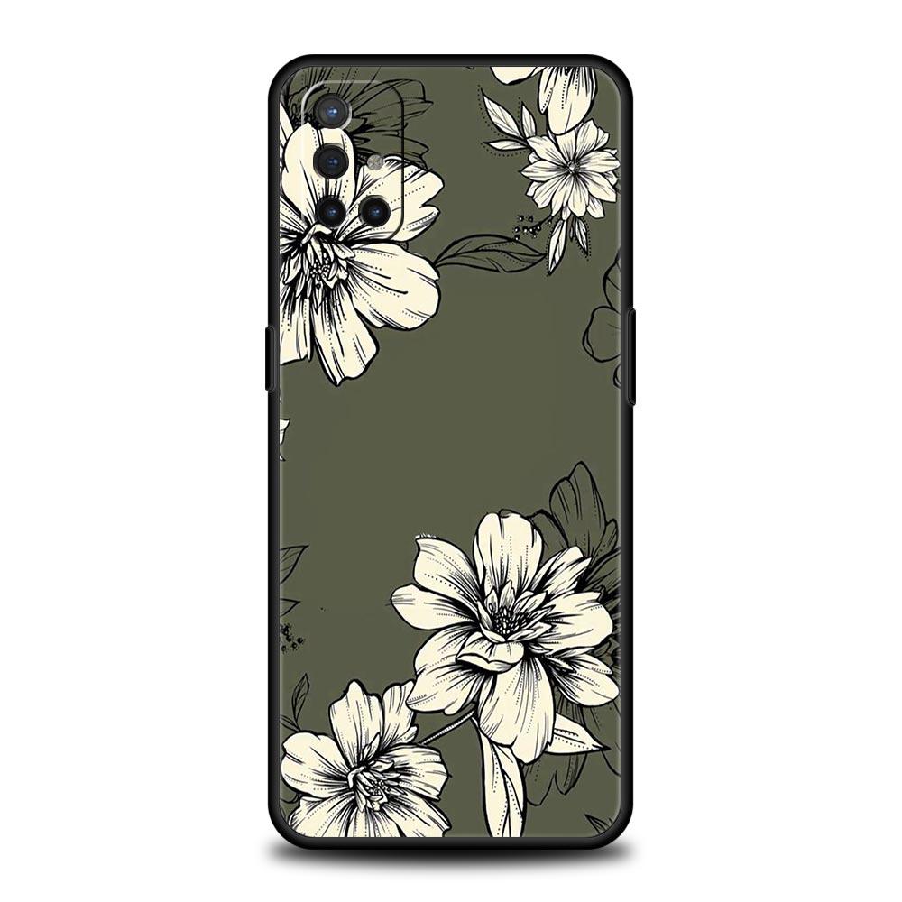 Phone Case For OnePlus 11 10 9 Pro 9T 12R 10R 9R 9RT 10T 8T 8 7 6T 7T Nord 2T CE 2 5G N200 N10 N100 Soft Silicone Cover Flower
