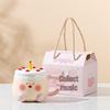 Shangqi Cute Cartoon Cake Ceramic Mug with Lid and Handle