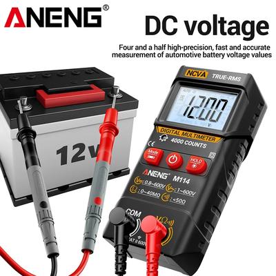 Digital 4000 Counts Ter Resistance NCV Data Retention Electrician Tester Tools 600V AC Voltage MeANENG M114 Smart Multimeter