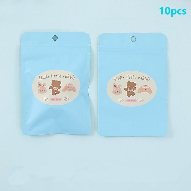 10Pcs Cartoon Cartoon Candy Cookies Self Sealing Storage Bag Creative Snack Doll Toy Blind Box Bag Lucky Gift Bag Surprise Gift