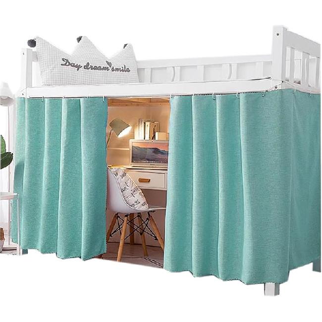 Dorm Home Solid Thicken Bunk Blackout Bed Curtains Cloth Bed Canopy Men Women Single Sleeper