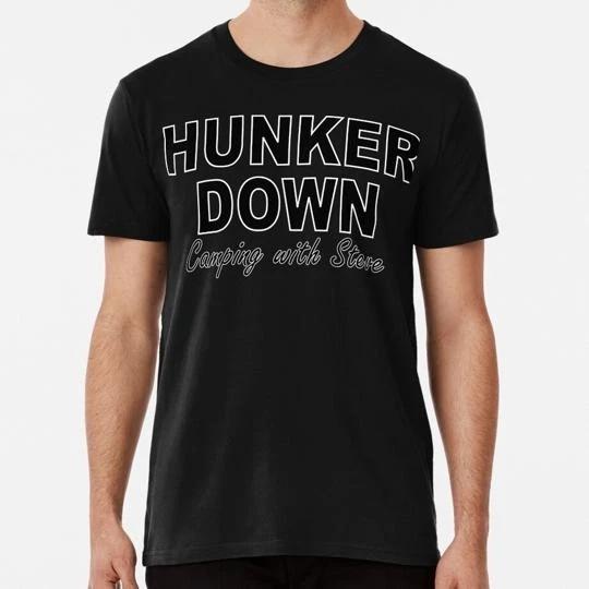 Hunker Down Camping With Steve Size S to 5XL Made in the USA T-Shirt S