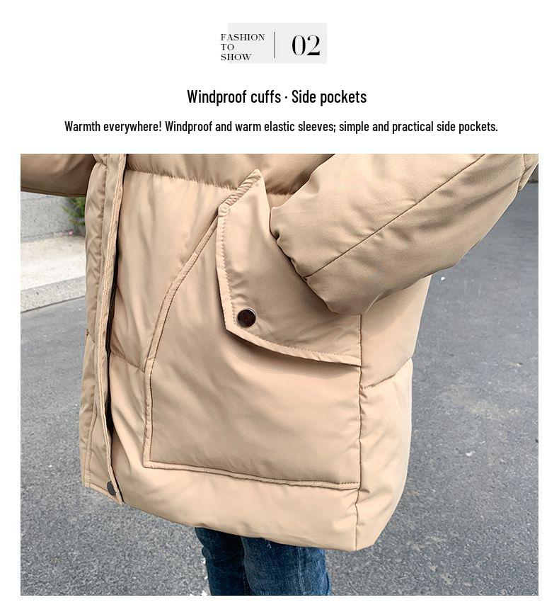 Women's Hooded Mid-Length Cotton Coat 2026 - Winter New Korean Style Loose Fit, Thick Padded Jacket Outerwear
