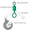 Y-Shaped Swivel Ring Fishing Subline Splitter Divider Space Beans Fishing Tackle Connector Silica Gel Three-Fork