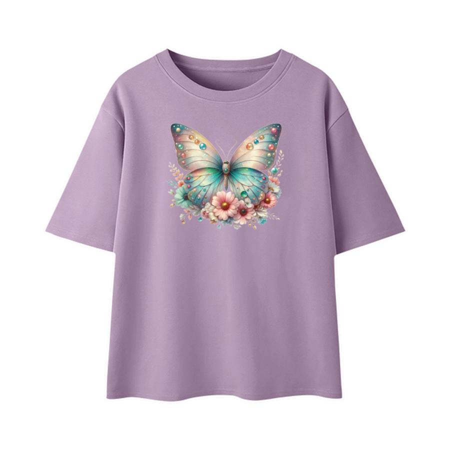 Girl T-Shirt Thermal Sticker Patch Heat Transfer Diy Washable New Garment Accessory Patches For Clothing Hot Tear