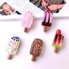 Glow-in-the-Dark Chocolate Ice Cream Cartoon DIY Charms for Crocs and Crafts