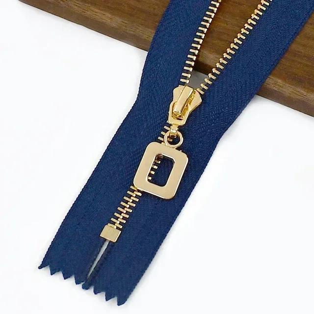 3Pc Meetee 15-70cm 3# Metal Zippers Auto Lock Zip for Clothes Purse Pocket Zipper Closures Repair Kit DIY Bag Sewing Accessories