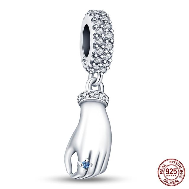 925 stříbrný módní fotoaparát šálek na kávu květinové přívěsky korálky fit 925 originální náramek k narozeninám výroba šperků pro ženy