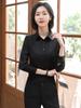 2025 Women's Non-Iron Long-Sleeve Slim Fit Business Shirt - Autumn Professional Micro-Elastic Workwear