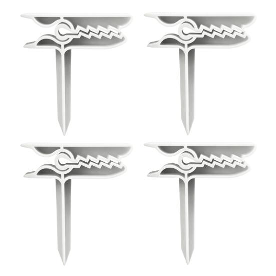 4Pcs Beach Towel Clips Windproof Towel Holders, Beach Towel Anchoring Stakes Clips, Outdoor Mat Anchors Stakes Clamps, Plastic Picnic Blanket Holders