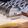 SUPER TRENDS 5-Wheel Professional Retractable Cutter, Stainless Steel Dough Cutter for Cookies, Ravioli and Pastry, Silver, 24.8x5.2x5.3 Cm