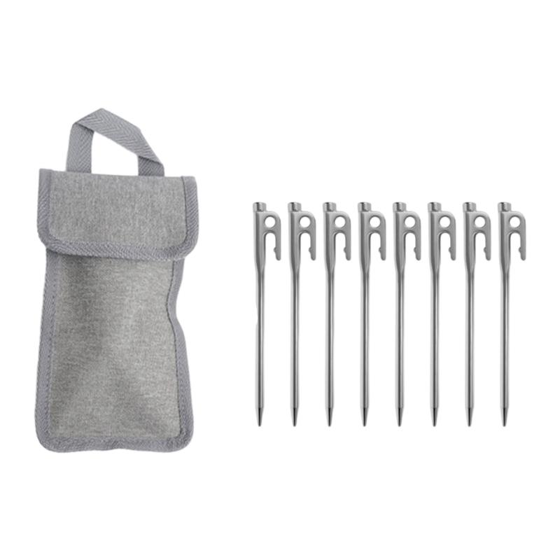 Outdoor Campings Stake Campings Anchors Peg Stainless Steels Tent Stake Replacement Yard Lawns Peg with Bag Enduring
