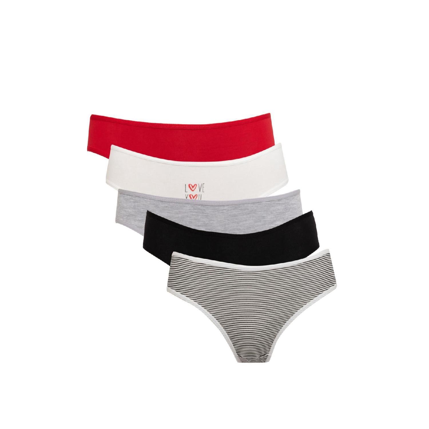 

Набор из 5 трусов-комбинаций Fall In Love D1191axns S серый