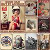 Good Haircut Metal Tin Signs Plaque Wall Decoration Vintage Art Posters Iron Painting for Man Cave Home Cafe Garden Club Bar