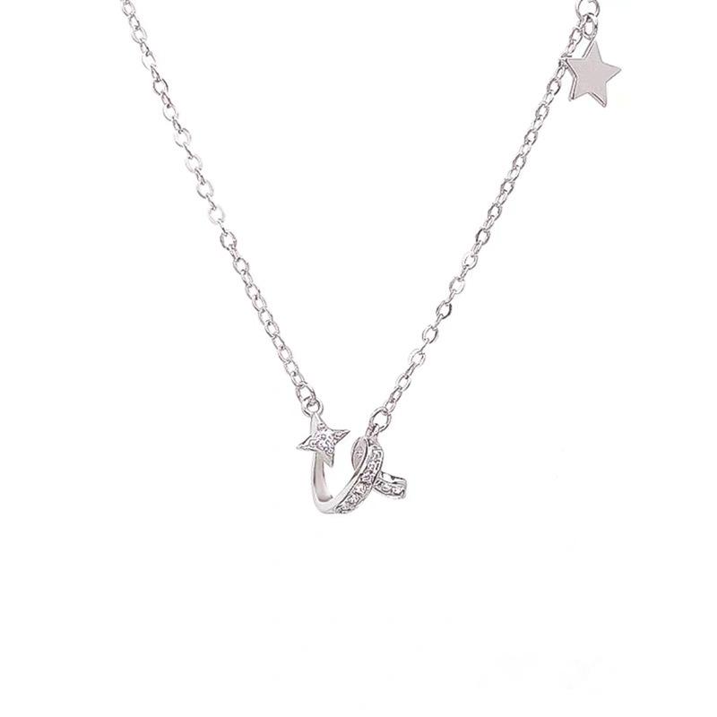Meteor Zirconia Necklace - Exquisite Summer Light Luxury, Japanese Korean Fashion, Niche Design Clavicle Chain for Women