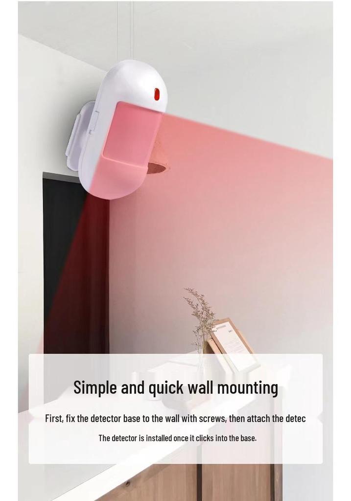 Wireless Smart Infrared Sensor Alarm for Home or Shop