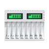 Rechargeable Battery Charger 8 Slot LCD Indicator for aaa/aa Battery Charging
